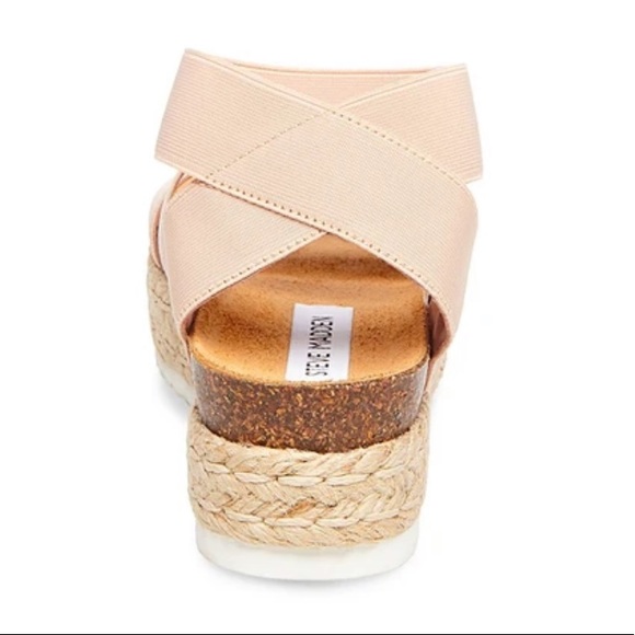 11 Steve Madden Kimmie Blush Platform Sandal Shoes - Picture 4 of 9